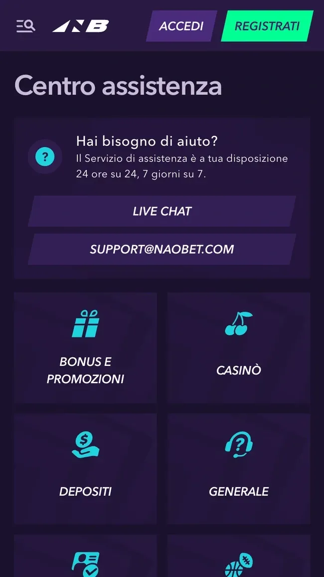 Naobet FAQ